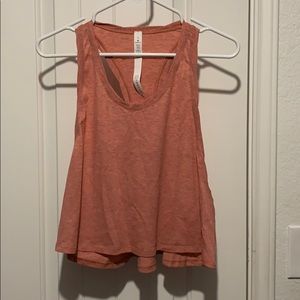 Lululemon burnt orange crop tank - size 6 - NWOT